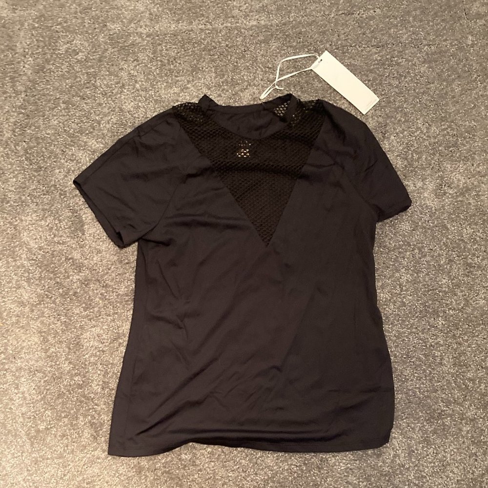 Varley "Beverly" Tee Brand New NWT Small Black